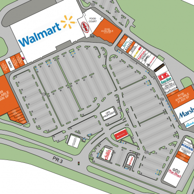 Plaza Palma Real plan - map of store locations