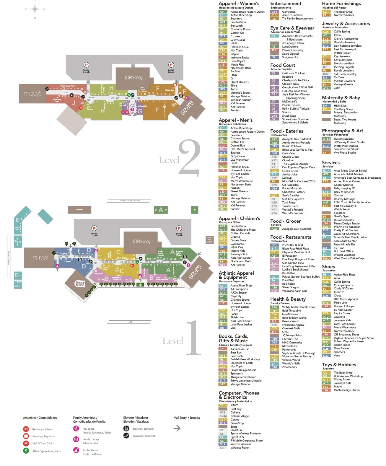Garden State Plaza Mall Map - Maps