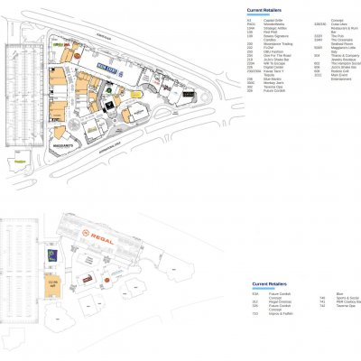 Pointe Orlando plan - map of store locations