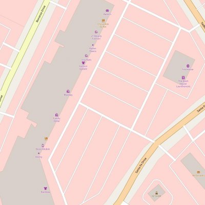 Ponderosa Shopping Center plan - map of store locations