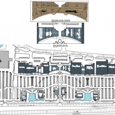 Portofino Shopping Center plan - map of store locations