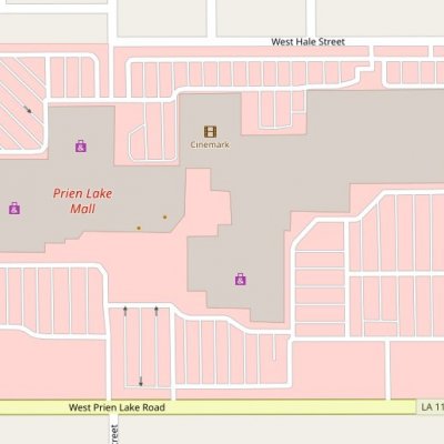 Prien Lake Mall plan - map of store locations