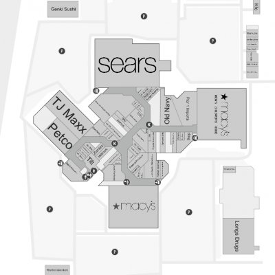 Prince Kuhio Plaza plan - map of store locations