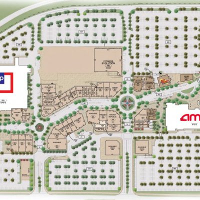 Promenade Shops at Orchard Valley plan - map of store locations