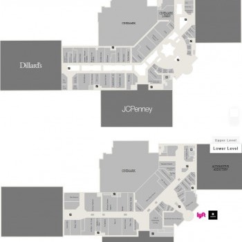 Provo Towne Centre plan - map of store locations