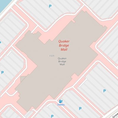 Quaker Bridge Mall plan - map of store locations