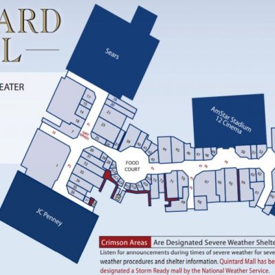 Quintard Mall plan - map of store locations