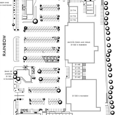Rainbow Ridge Plaza plan - map of store locations