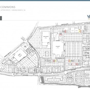 Red Mill Commons plan - map of store locations