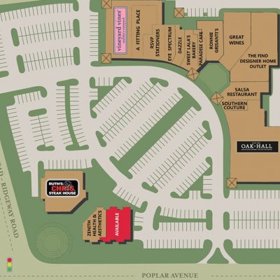 Regalia Shopping Center plan - map of store locations