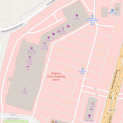 Regency Point Shopping Center plan - map of store locations