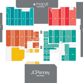 Richland Mall plan - map of store locations