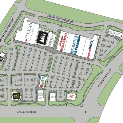 Ridge at Creekside plan - map of store locations