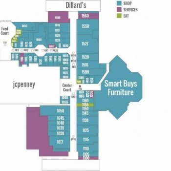RiverGate Mall plan - map of store locations