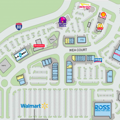 Riverpoint Marketplace plan - map of store locations