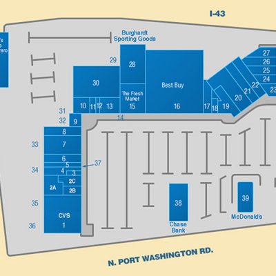 Riverpoint Village plan - map of store locations