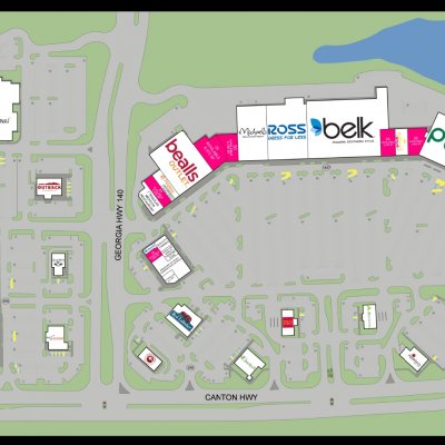 Riverstone Plaza plan - map of store locations