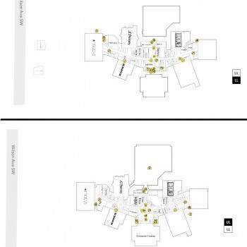 RiverTown Crossings plan - map of store locations