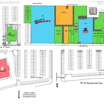 Robinson Court plan - map of store locations