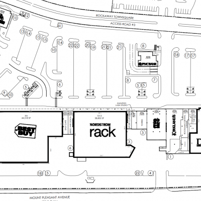 Rockaway Commons plan - map of store locations