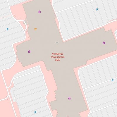 Rockaway Townsquare plan - map of store locations