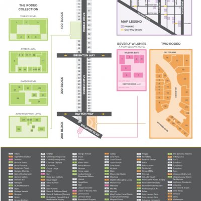 Rodeo Drive plan - map of store locations