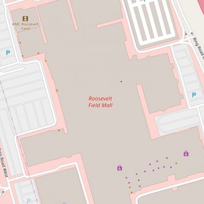 Roosevelt Field plan - map of store locations