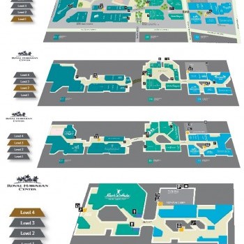 Royal Hawaiian Center plan - map of store locations