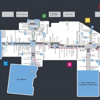 Rushmore Mall plan - map of store locations