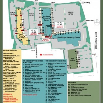 Rye Ridge Shopping Center plan - map of store locations