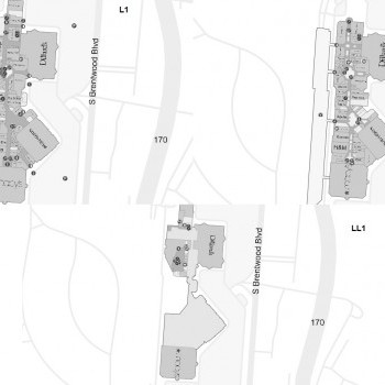 Saint Louis Galleria plan - map of store locations