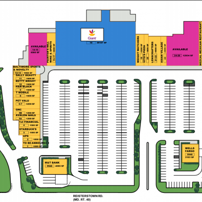 Saint Thomas Shopping Center plan - map of store locations