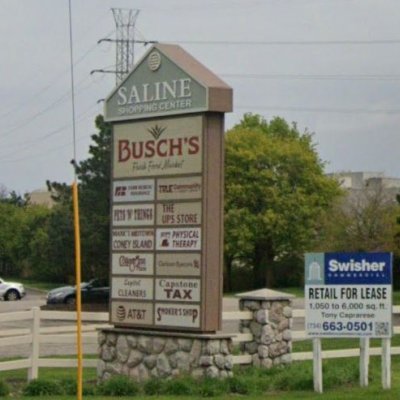 Saline Shopping Center plan - map of store locations