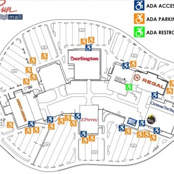 Salmon Run Mall plan - map of store locations