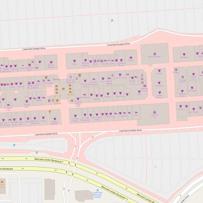 San Francisco Premium Outlets (Livermore Outlets) plan - map of store locations