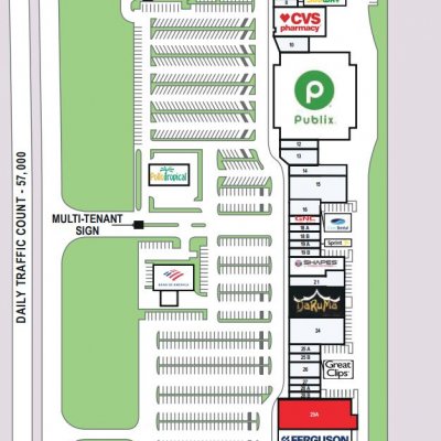 Sarasota Crossings plan - map of store locations