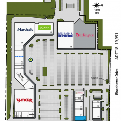 Savannah Centre plan - map of store locations