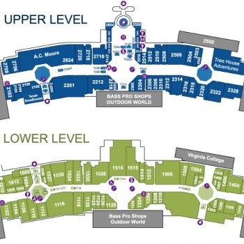 Savannah Mall plan - map of store locations