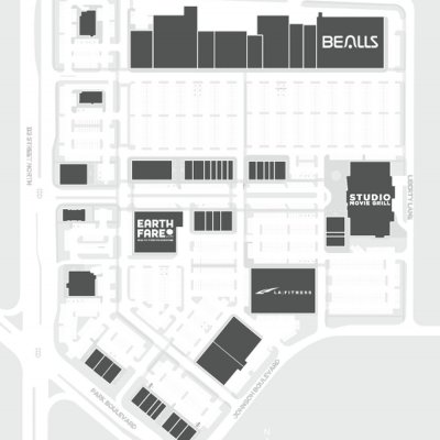 Seminole City Center plan - map of store locations