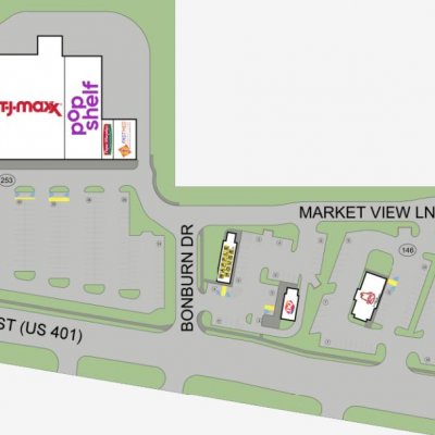 Sexton Commons plan - map of store locations