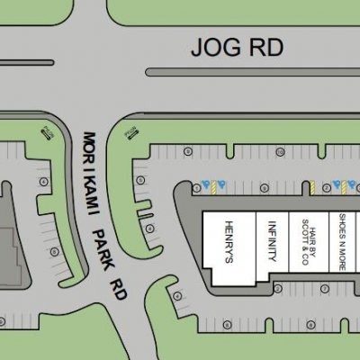 Shoppes at Addison Place plan - map of store locations