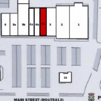 Shoppes at Hellertown plan - map of store locations