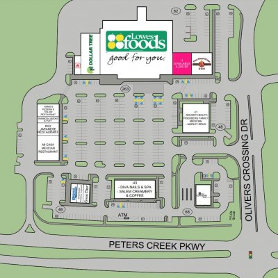 Shoppes at Oliver's Crossing plan - map of store locations