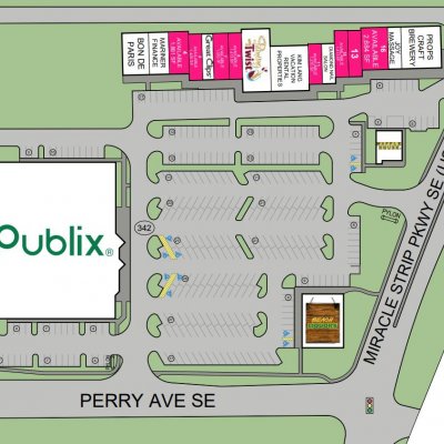 Shoppes at Paradise Pointe plan - map of store locations