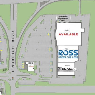 Shoppes at Sunset Hills plan - map of store locations