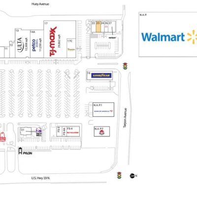 Shoppes at Tarpon plan - map of store locations