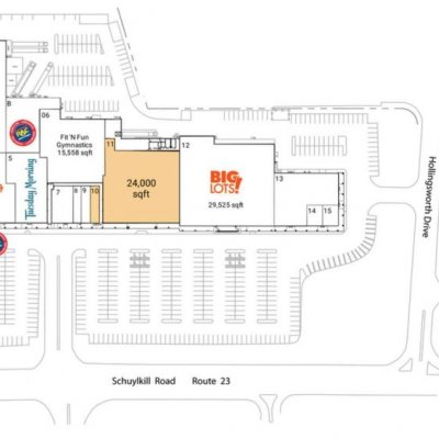 Shoppes at Valley Forge plan - map of store locations