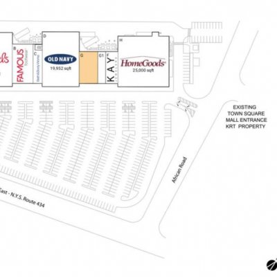 Shoppes at Vestal plan - map of store locations