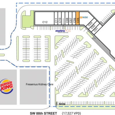 Shoppes of Paradise Lakes plan - map of store locations