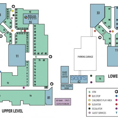Shopping Town Mall plan - map of store locations